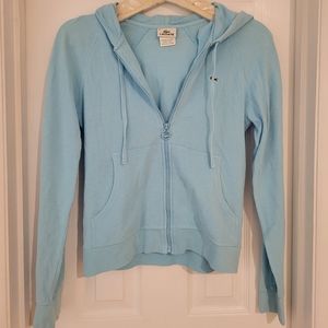 Lacoste Blue Cotton Hoodie
